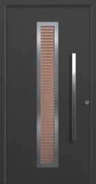 hormann black anthracite door with vertical handle
